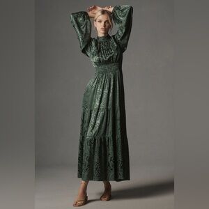 Anthropologie The Somerset Maxi Dress: Mock-Neck Edition size XS